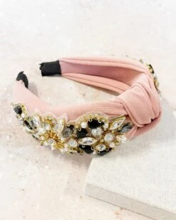 Alva Embellished Knotted Headband - Pink -Curvy Charm Store 06AAD9CA 842F 488E 893E B2E5F776E1E5 1 201 a