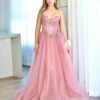 Aurora Strapless Corset Gown - Rose -Curvy Charm Store 1N3A1399