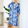 Poppy Chiffon Maxi Dress - Blue Print -Curvy Charm Store 1N3A3951 1f976089 bac1 4832 9f50 3066f62602de