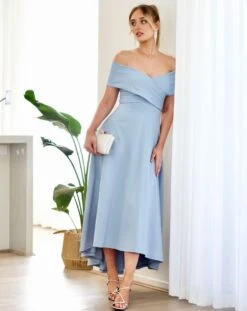 Belina Midi Dress- Baby Blue -Curvy Charm Store 1N3A4362 f7152053 5e65 4f2f 986d 9adcb105d49a