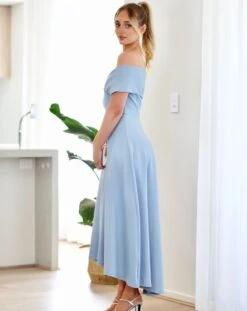 Belina Midi Dress- Baby Blue -Curvy Charm Store 1N3A4370 15a63a91 4c22 4bfe 94c7 a587e45c54f0