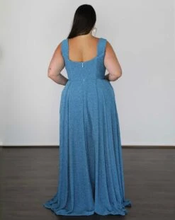 Hayley Metallic Jersey Gown - Sky Blue -Curvy Charm Store 2D05BB6D 73FF 4AB3 B85A 1D796D60CE76 1 201 a
