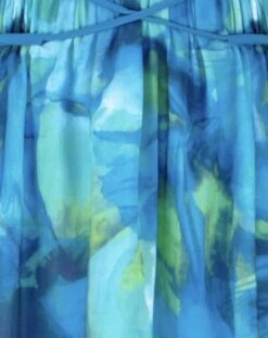 Georgie Chiffon Maxi Dress - Green/Blue Print -Curvy Charm Store 2F395704 727E 40D1 A958 3A054A62C8DF 1 201 a