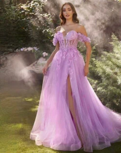 Nathalia Off Shoulder Corset Gown - Lavender -Curvy Charm Store 3E481345 494E 4149 BDEB 1321C5611C4F 1 201 a