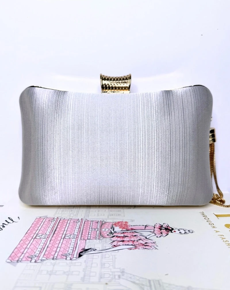 Zion Clutch - Silver 6 Zion Clutch - Silver - Image 4