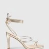 Killer Strappy Heels - Champagne Metallic -Curvy Charm Store 591C447A F9AC 4AFF A2F2 DA9799CE1BDF 1 201 a