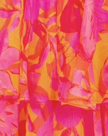 Harlow Chiffon Mini Dress - Pink Floral 11 Harlow Chiffon Mini Dress - Pink Floral - Image 9