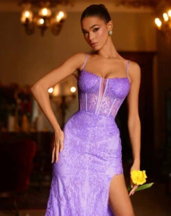 Riley Corset Lace Gown - Lilac 25 Riley Corset Lace Gown - Lilac -Curvy Charm Store 956095A4 CAEB 4061 95B2 1D1C34EEFA64 1 201 a