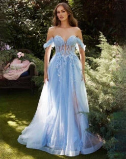 Nathalia Off Shoulder Corset Gown - Paris Blue 12 Nathalia Off Shoulder Corset Gown - Paris Blue -Curvy Charm Store 980B12DD E65D 4CED A229 437598DBC5AD 1 201 a