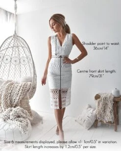 Scarlet Lace Midi Dress - White -Curvy Charm Store 9918 b974d54e 9853 4029 a283 c747eaf2c590