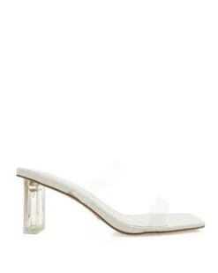 Aena Clear Heels - White -Curvy Charm Store Aena Clear Heels Side White 4974a0be b4c2 4ed8 aae8 72b7c02bbea7