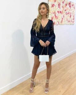 Alyse Lace Dress - Navy 13 Alyse Lace Dress - Navy -Curvy Charm Store Alyse Lace Dress Navy 5