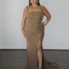 Amber Metallic Jersey Gown - Champagne -Curvy Charm Store Amber Metallic 1eda33a5 3a71 40a8 b8e4 87f80e0ea92d