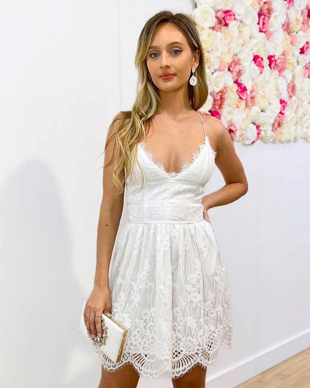 Aurelia Lace Dress - White 3 Aurelia Lace Dress - White