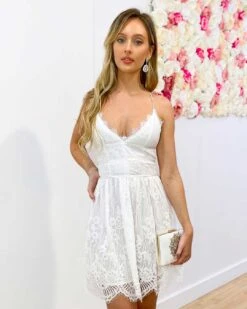 Aurelia Lace Dress - White 17 Aurelia Lace Dress - White -Curvy Charm Store Aurelia Lace Dress White 5