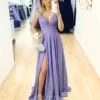 Ava Glitter Gown - Violet 1 Ava Glitter Gown - Violet -Curvy Charm Store Ava glitter gown front violet