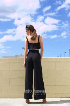 Bahamas Pants - Black -Curvy Charm Store Bahamas Pants Back Black