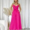 Belinda Linen Jumpsuit - Pink 1 Belinda Linen Jumpsuit - Pink -Curvy Charm Store Belinda Linen Jumpsuit Front Pink jpg
