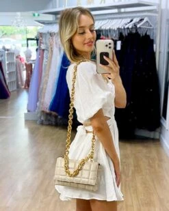 Blanca Mini Dress - White -Curvy Charm Store Blanca Mini Dress White 7