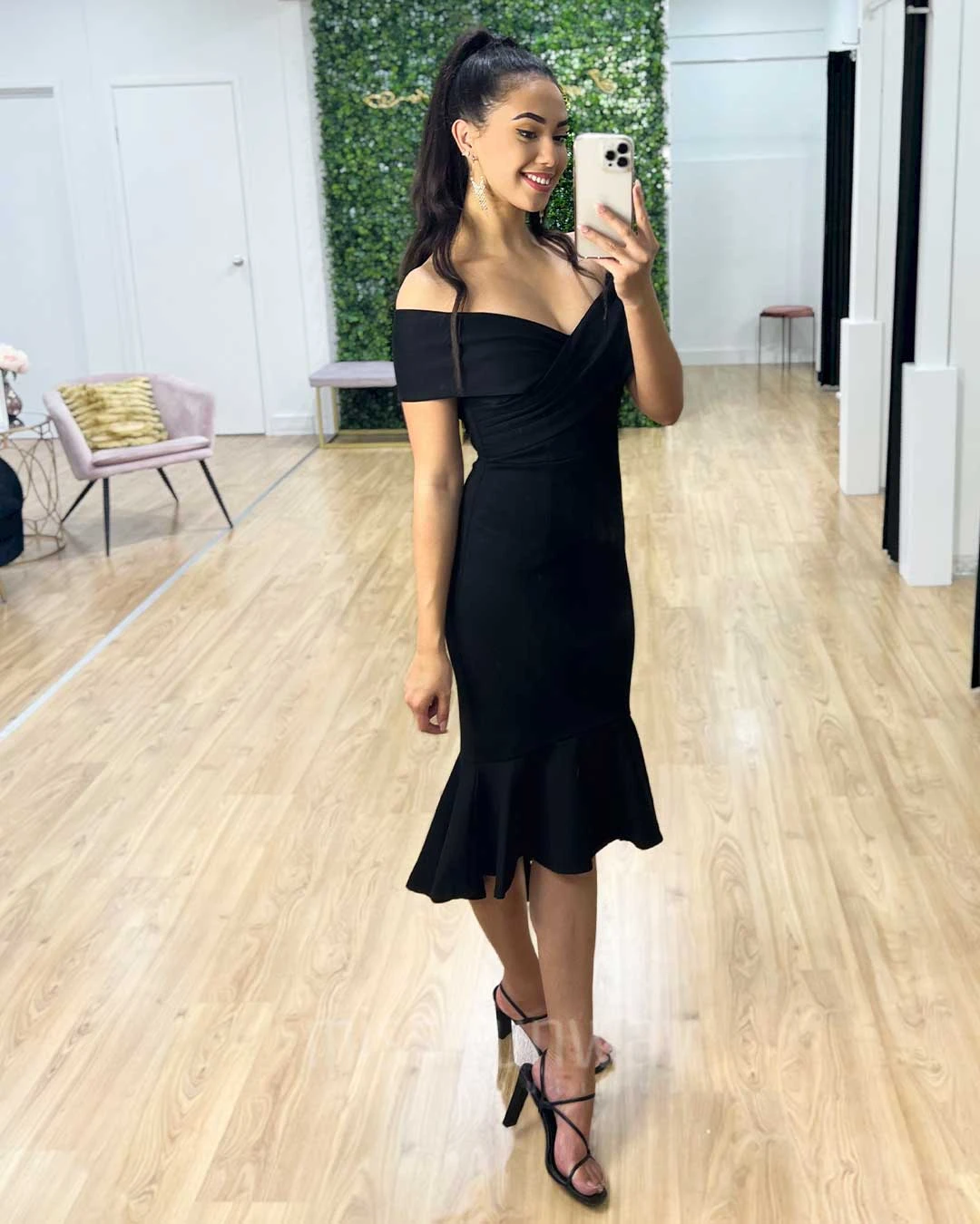 Brienne Midi Dress - Black 13 Brienne Midi Dress - Black - Image 11