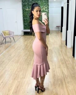 Brienne Midi Dress - Dusty Pink 21 Brienne Midi Dress - Dusty Pink -Curvy Charm Store Brienne Midi Dress Dusty Pink 2