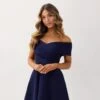 Britt Mini Dress - Navy -Curvy Charm Store Britt.Navy .front