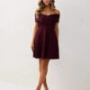 Britt Mini Dress - Mahogany 2 Britt Mini Dress - Mahogany -Curvy Charm Store Britt.mahogany