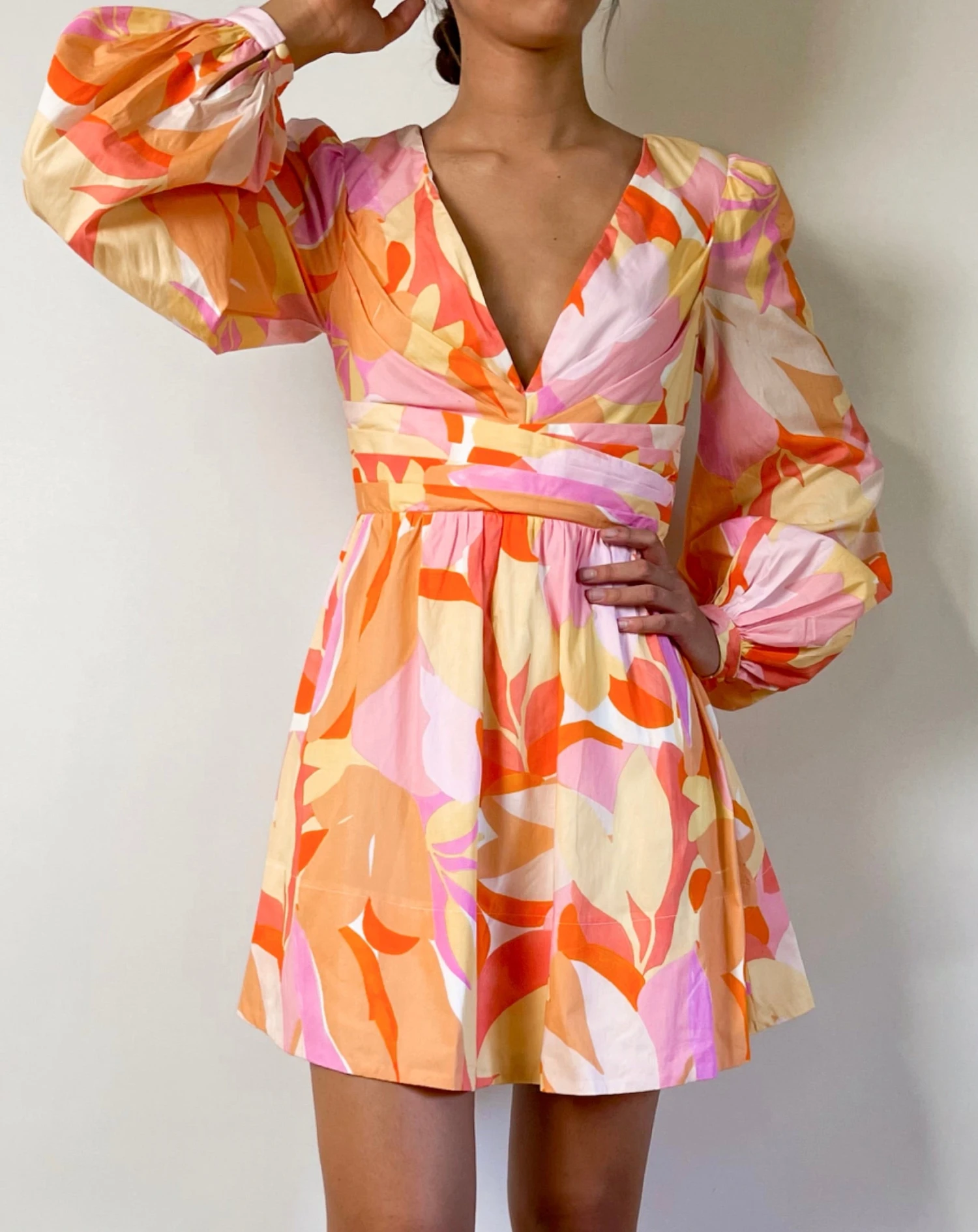 Rhea Mini Dress - Yellow Print 8 Rhea Mini Dress - Yellow Print - Image 6