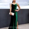 CheriseSparkle Velvet Gown - Emerald 2 CheriseSparkle Velvet Gown - Emerald -Curvy Charm Store Carlisle Sparkle Velvet Gown Front Emerald