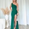 Carmela Glitter Gown - Emerald 2 Carmela Glitter Gown - Emerald -Curvy Charm Store Carmela Glitter Gown Front Emerald
