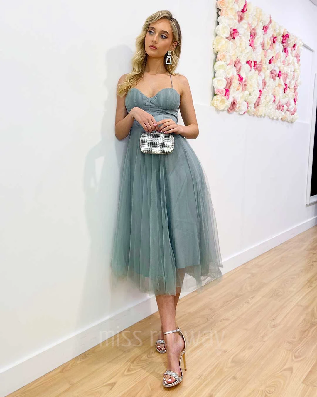 Carrie Midi Dress - Sage 3 Carrie Midi Dress - Sage