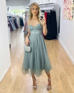 Carrie Midi Dress - Sage 16 Carrie Midi Dress - Sage -Curvy Charm Store Carrie Midi Dress Sage 6