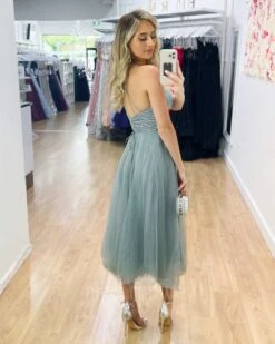 Carrie Midi Dress - Sage 17 Carrie Midi Dress - Sage -Curvy Charm Store Carrie Midi Dress Sage 7