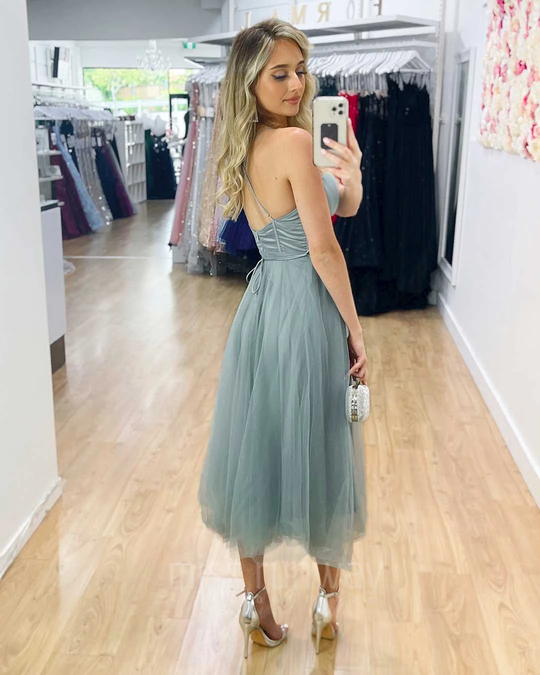 Carrie Midi Dress - Sage 9 Carrie Midi Dress - Sage - Image 7