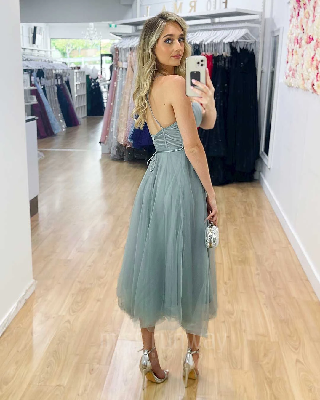 Carrie Midi Dress - Sage 10 Carrie Midi Dress - Sage - Image 8