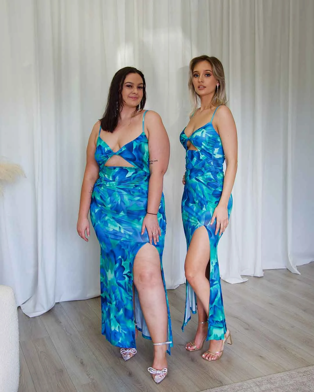 Cassie Maxi Dress - Green/Blue Print 14 Cassie Maxi Dress - Green/Blue Print - Image 12