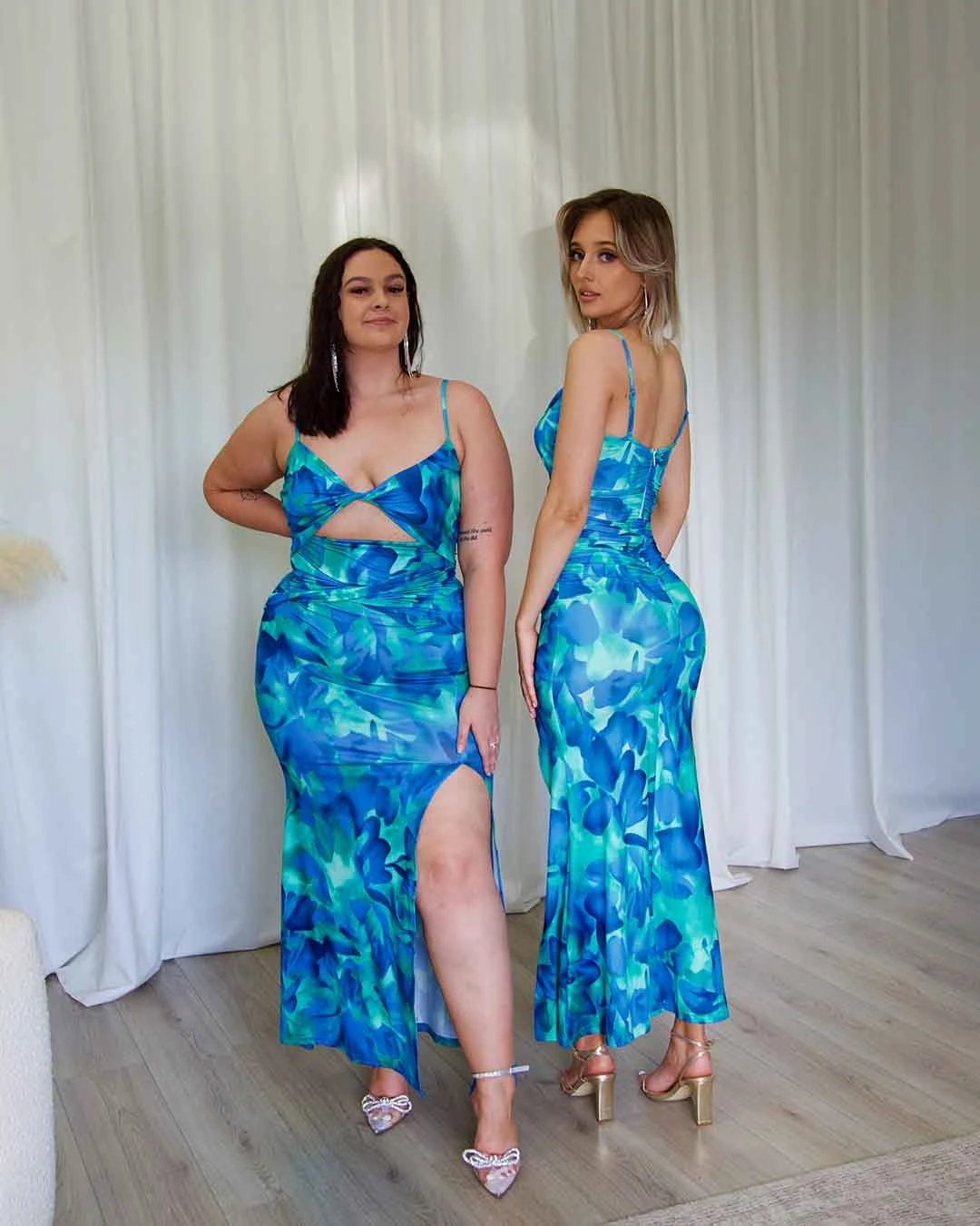 Cassie Maxi Dress - Green/Blue Print 15 Cassie Maxi Dress - Green/Blue Print - Image 13