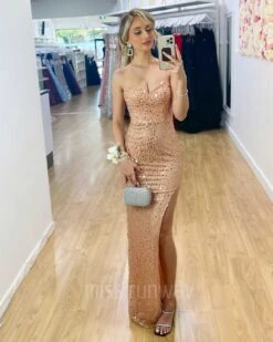 Comet Beaded Gown - Rose Gold 15 Comet Beaded Gown - Rose Gold -Curvy Charm Store Comet Beaded Gown Rose 6