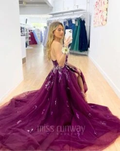 Delilah Beaded Gown - Plum 14 Delilah Beaded Gown - Plum -Curvy Charm Store Delhi Beaded Gown Plum 9