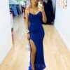 Divina Sequin Gown - Cobalt 1 Divina Sequin Gown - Cobalt -Curvy Charm Store Diva Sequin Gown Front Cobalt
