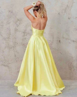 Paola Strapless Gown - Lemon -Curvy Charm Store E9FEF914 AD56 40D9 AA59 4573E5AA23AD 1 201 a