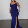 Issy Metallic Jersey Gown - Sapphire 1 Issy Metallic Jersey Gown - Sapphire -Curvy Charm Store F3D6E3E8 0EFC 414C A253 12F57C98D0FC 1 201 a
