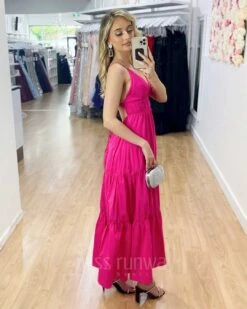 Gabby Maxi Dress - Hot Pink 19 Gabby Maxi Dress - Hot Pink -Curvy Charm Store Gabby Maxi Dress Hot Pink 9