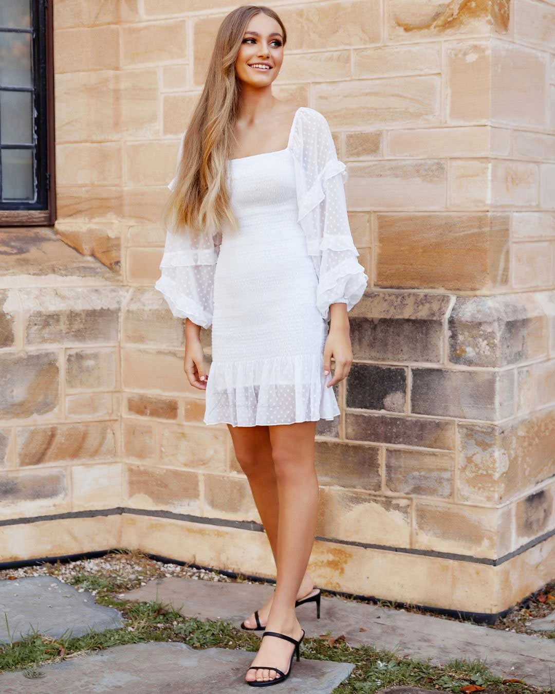 Gail Dress - White 7 Gail Dress - White - Image 5