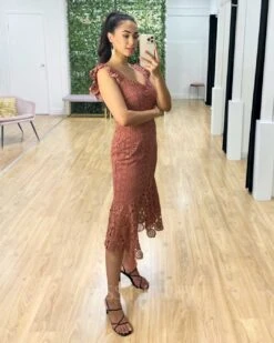 Giselle Lace Midi Dress - Mauve 13 Giselle Lace Midi Dress - Mauve -Curvy Charm Store Giselle Lace Midi Dress Mauve 3