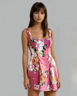 Haisley Mini Dress - Pink Floral