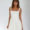 Haisley Mini Dress - White 2 Haisley Mini Dress - White -Curvy Charm Store Haisley.white