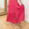Heloise Maxi Skirt - Hot Pink -Curvy Charm Store Heloise Top Hot Pink 8
