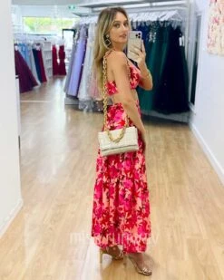 Heloise Top - Pink Floral -Curvy Charm Store Heloise Top Pink Floral 4