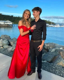 Eliza Beaded Lace Corset Gown - Red 17 Eliza Beaded Lace Corset Gown - Red -Curvy Charm Store IMG 0136